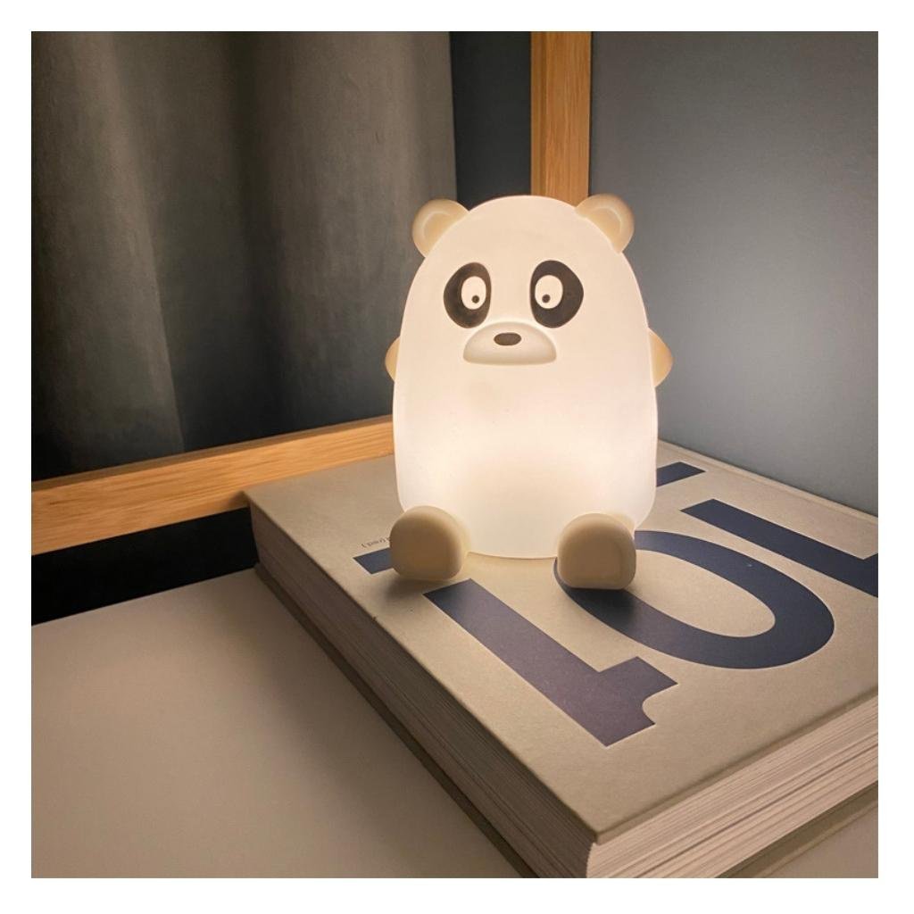 Panda nachtlamp wit