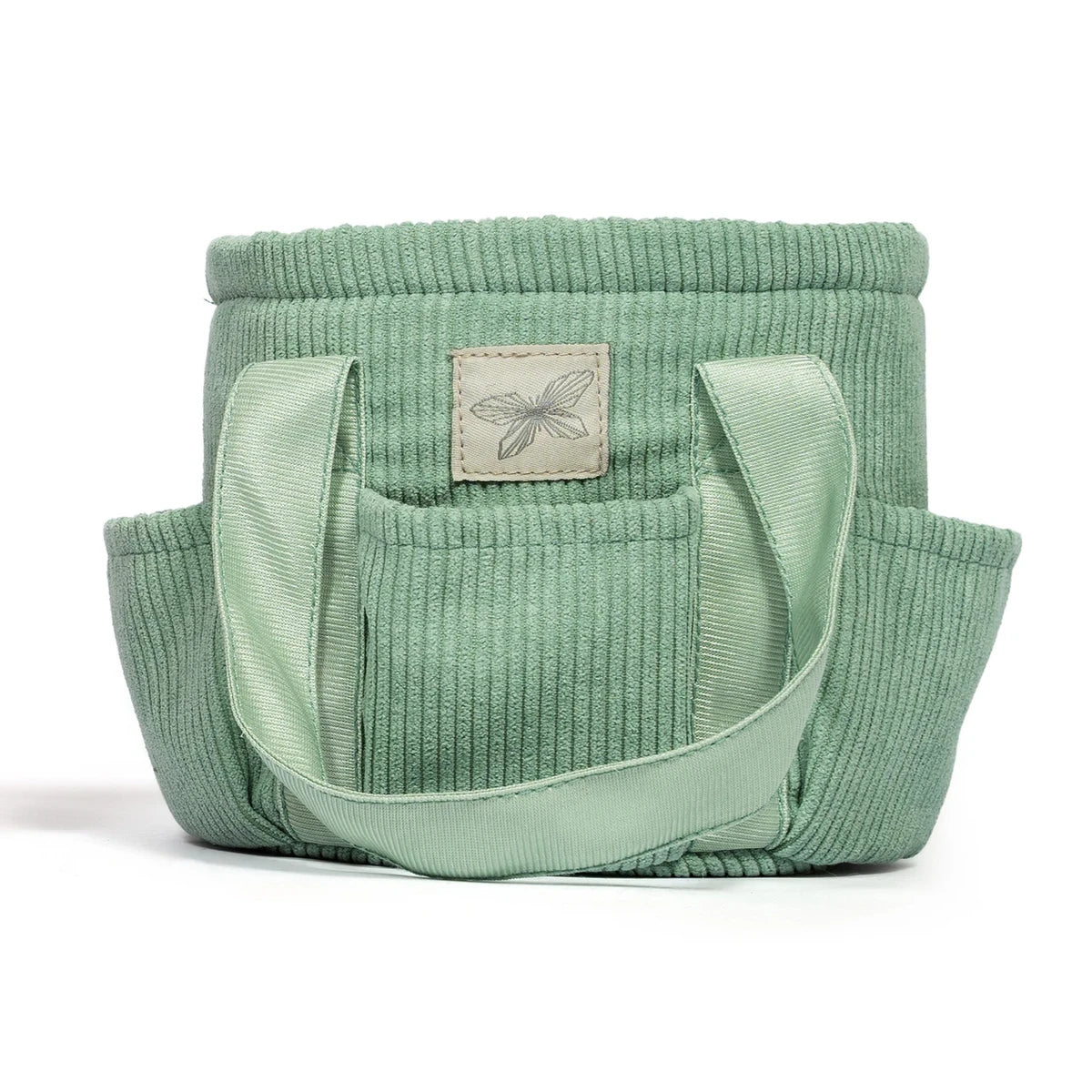 Verzorgingstas corduroy Groen
