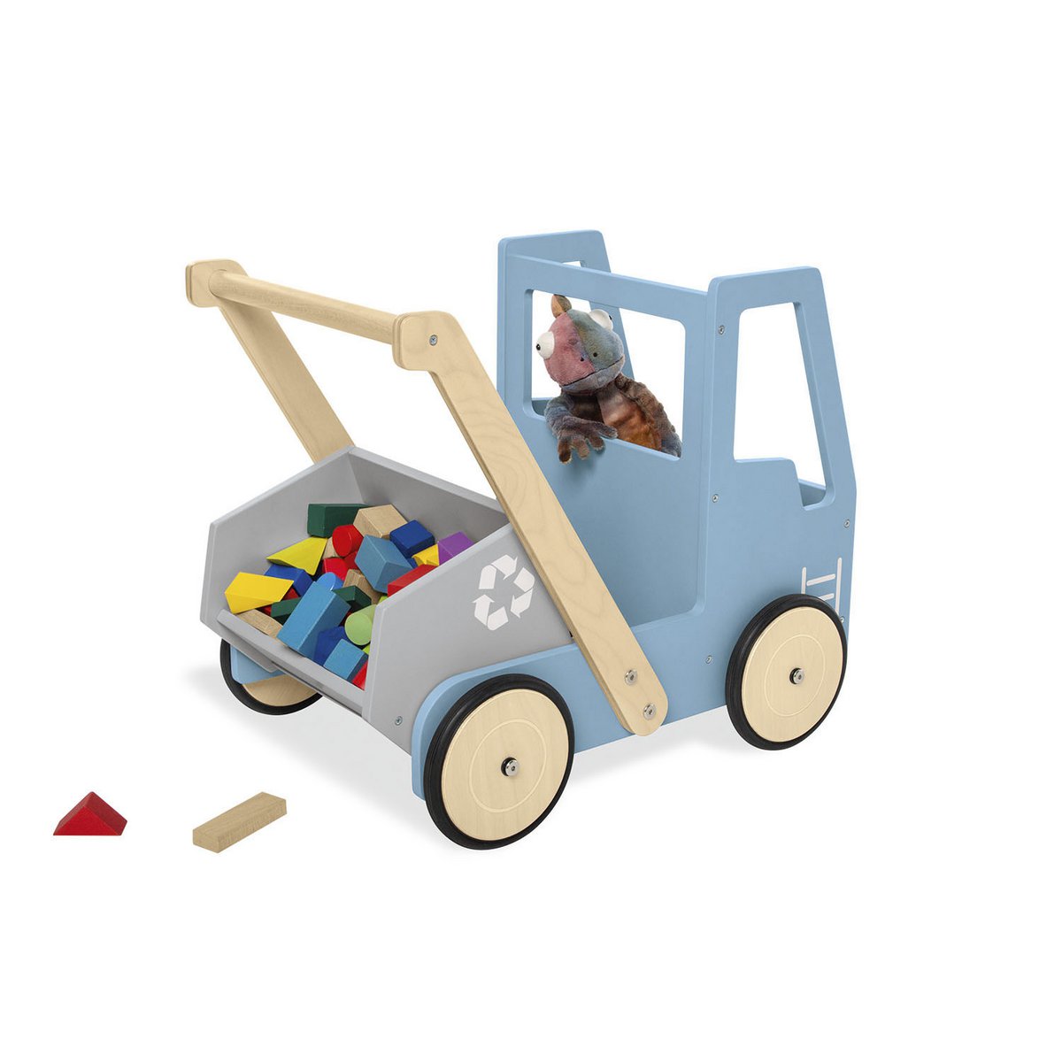 Loopwagen blauw