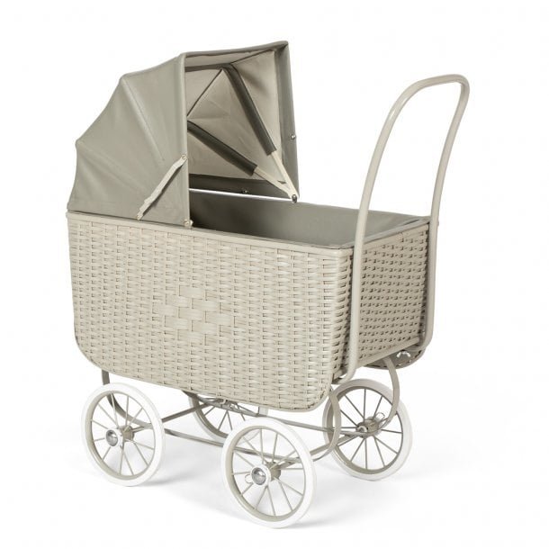 Retro poppenwagen Grijs
