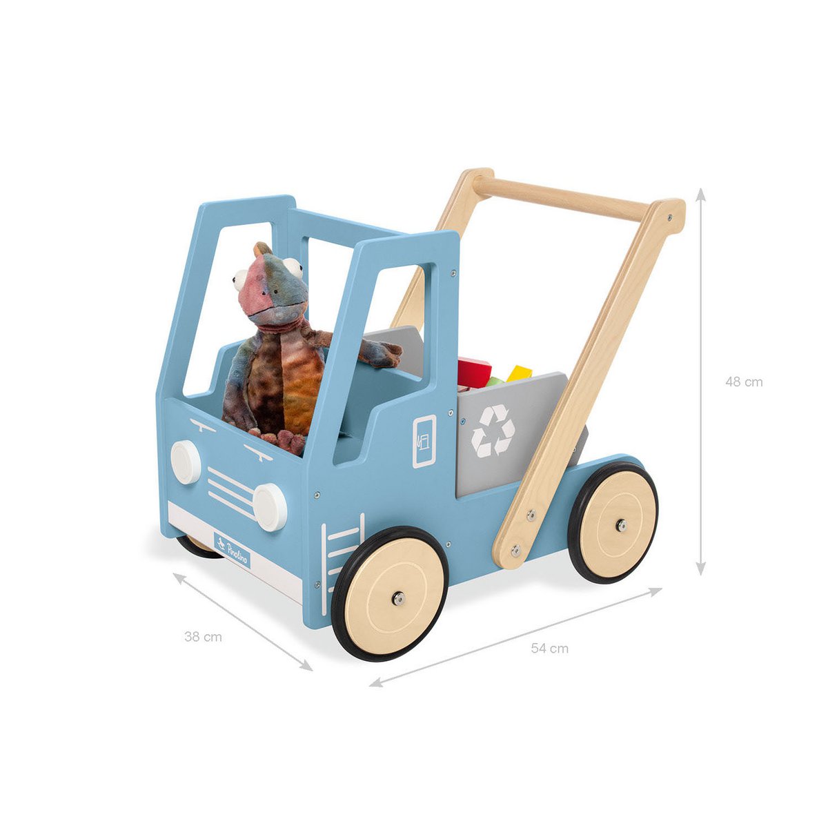 Loopwagen blauw