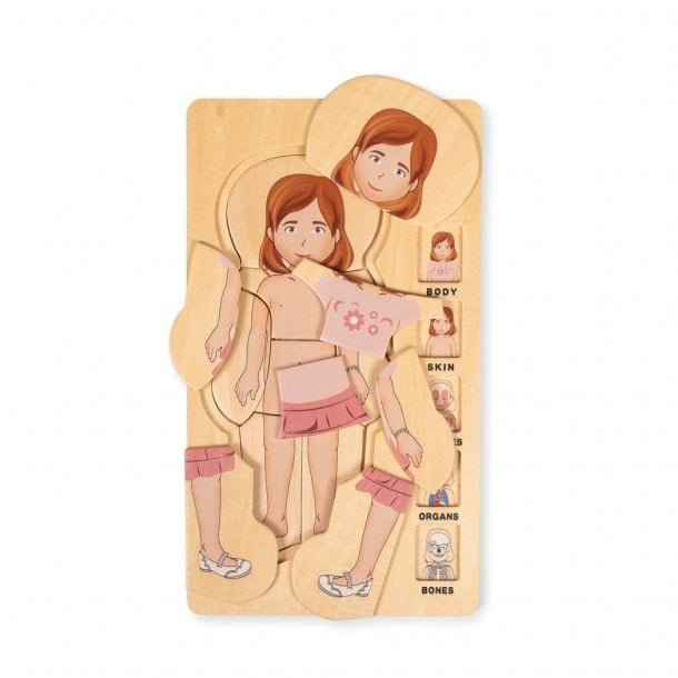 Puzzel mijn lichaam "meisje"