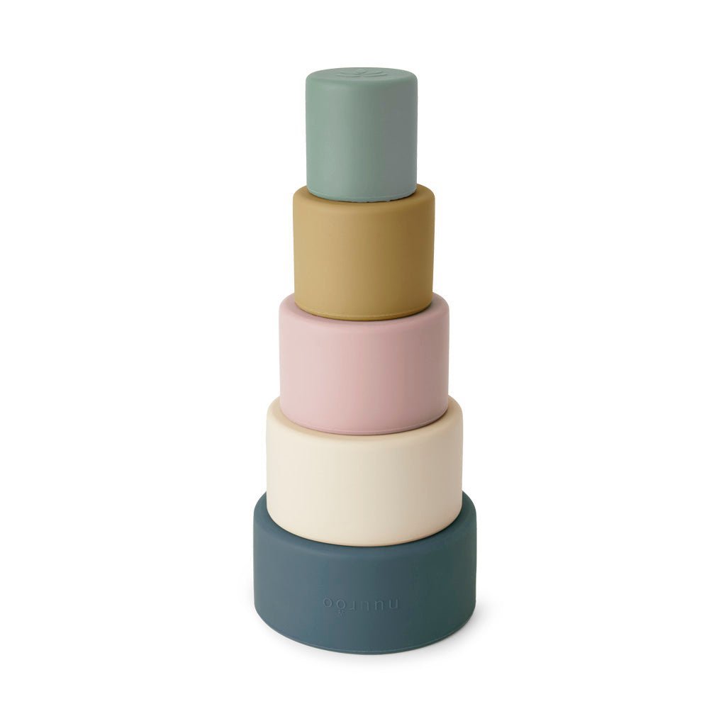 Silicone torenstapelaar pastel mix