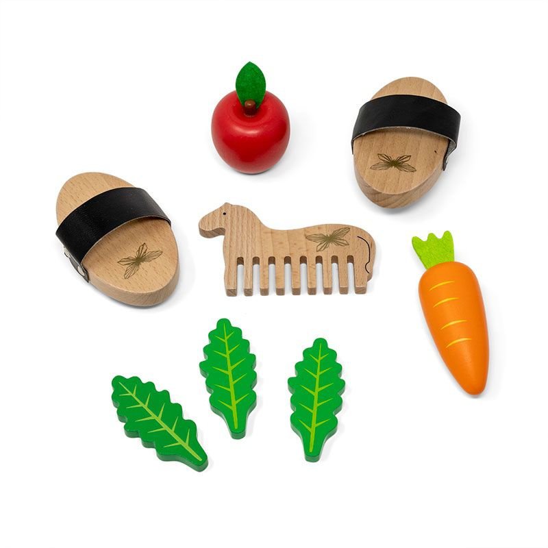 Stokpaard verzorging set