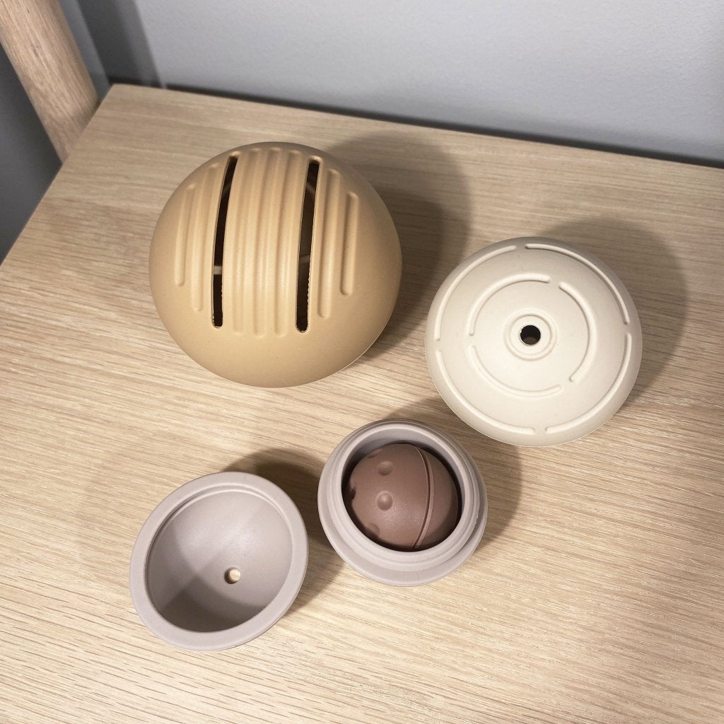 Siliconen ballen set bruin mix