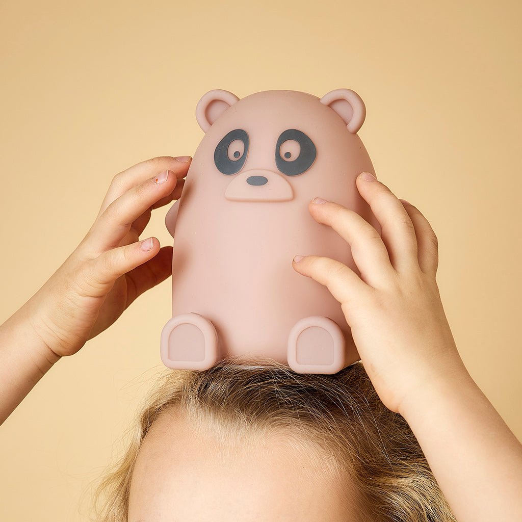 Panda nachtlamp roze