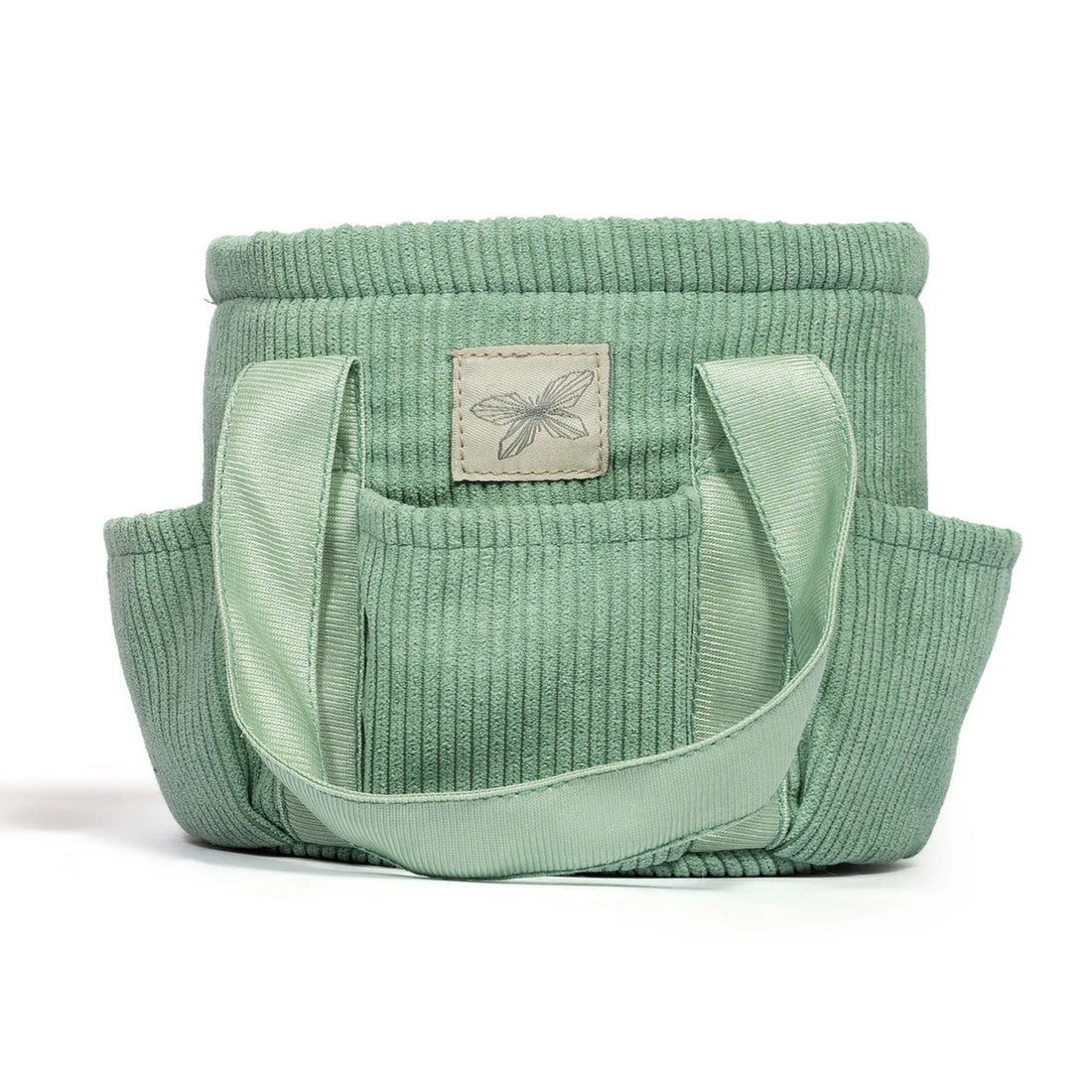 Verzorgingstas corduroy  Groen