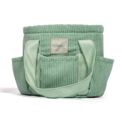 Verzorgingstas corduroy  Groen