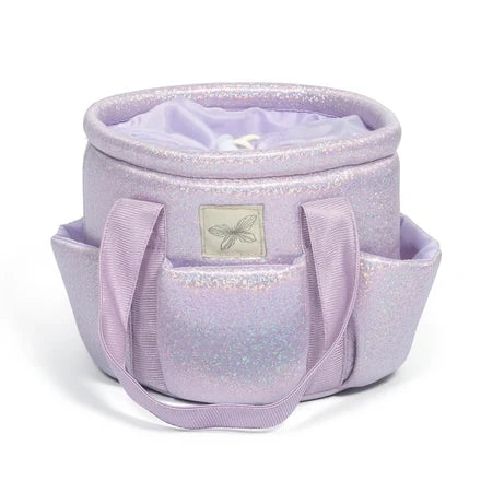 Verzorgingstas glitter Lila