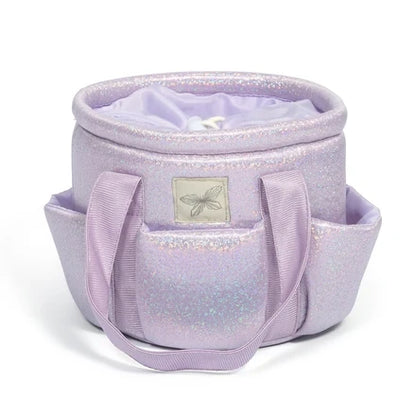 Verzorgingstas glitter Lila