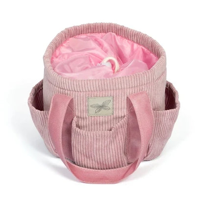 Verzorgingstas corduroy Roze
