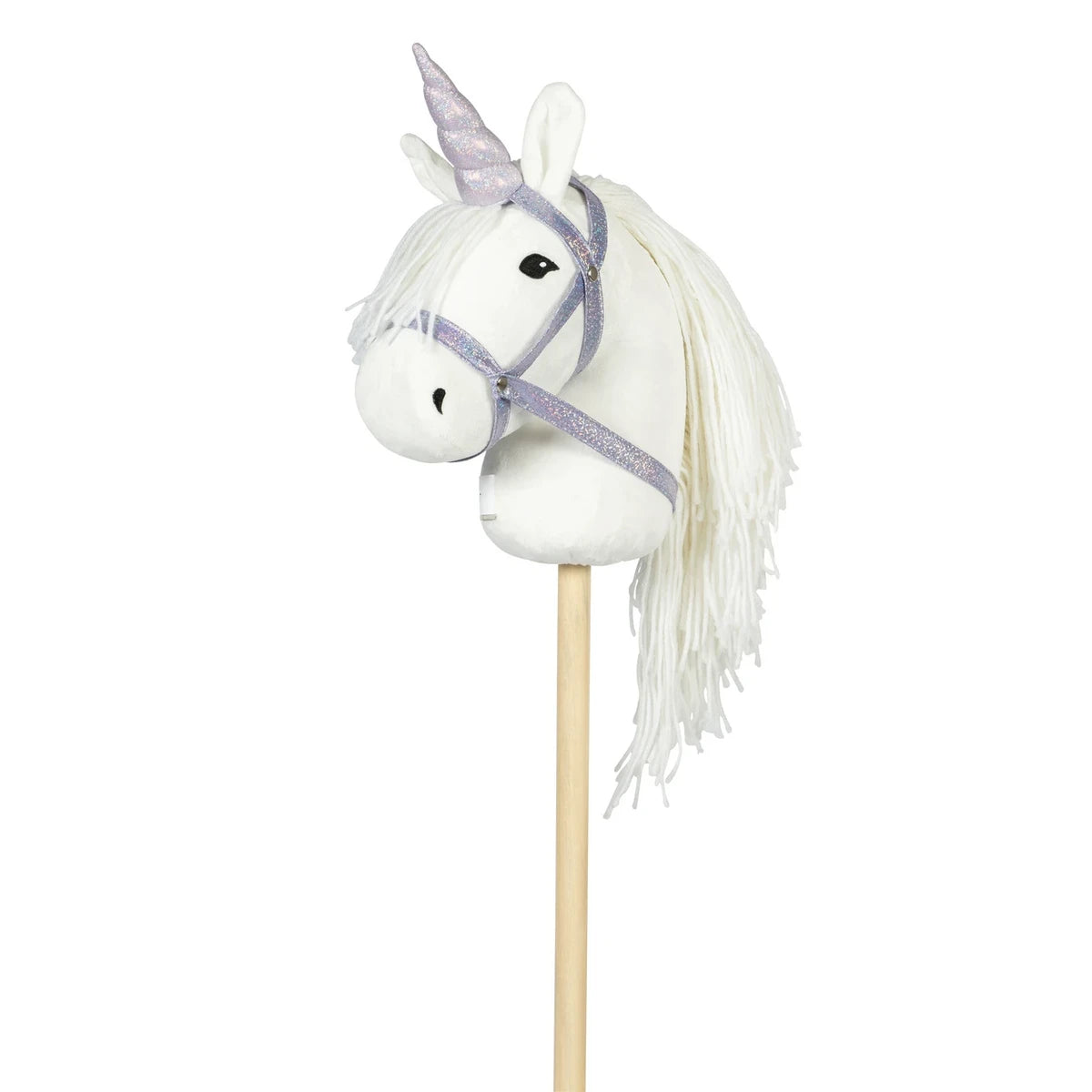 Stokpaard halster met unicorn hoorn