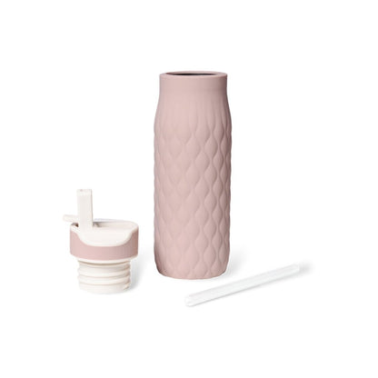Siliconen drinkfles Woodrose 400 ml