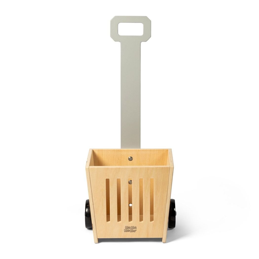 Houten winkel trolley