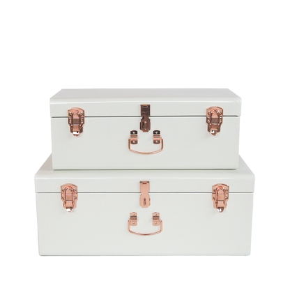 Opbergkoffer White set van 2